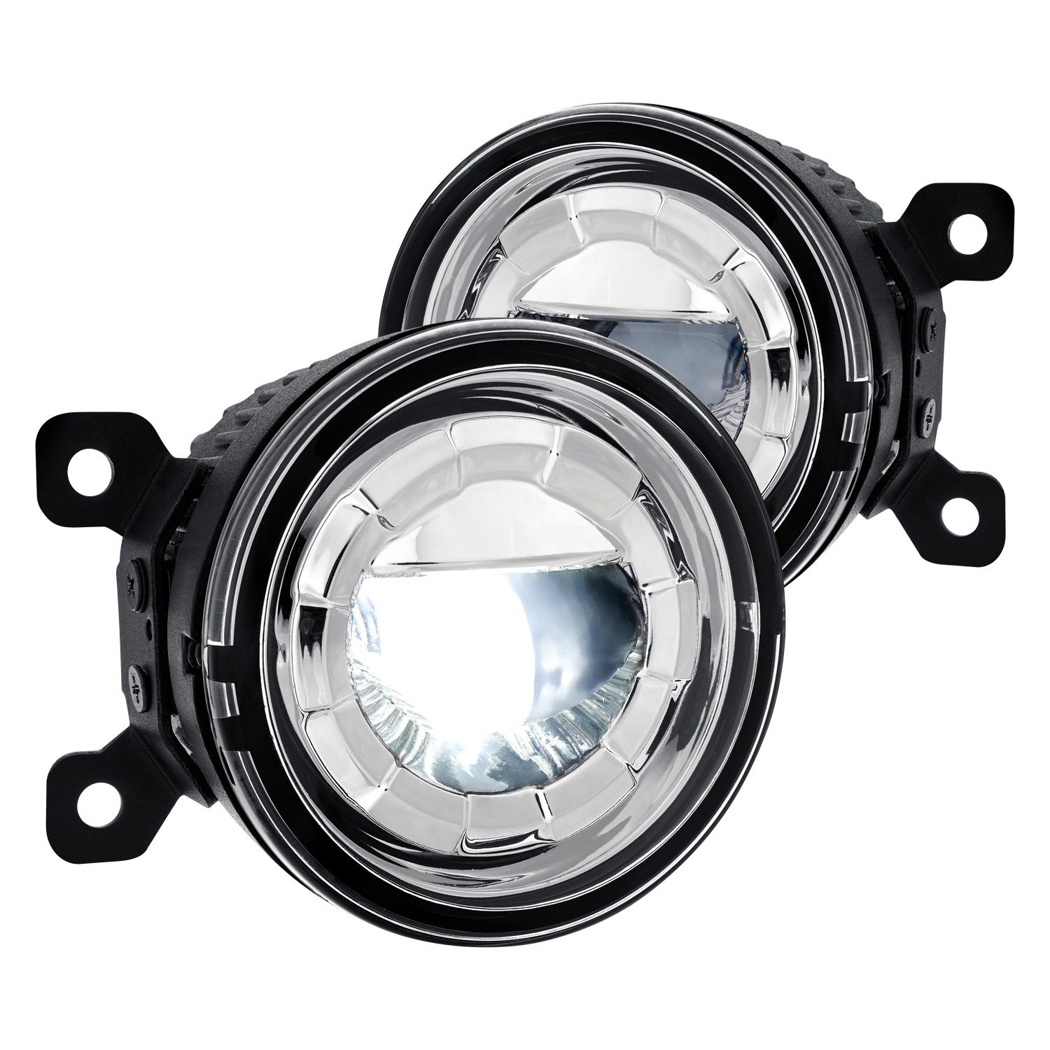 3.5"ROUND ALUMINUM HOUSING SMOKED 5W PROJECTOR LED DRIVING FOG LIGHT LAMP+MOUNT 