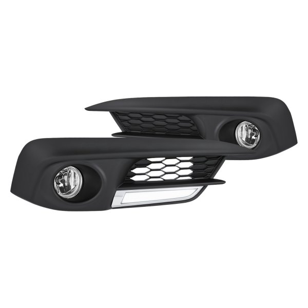 Lumen® - Factory Style Fog Lights with LED DRL, Honda Civic