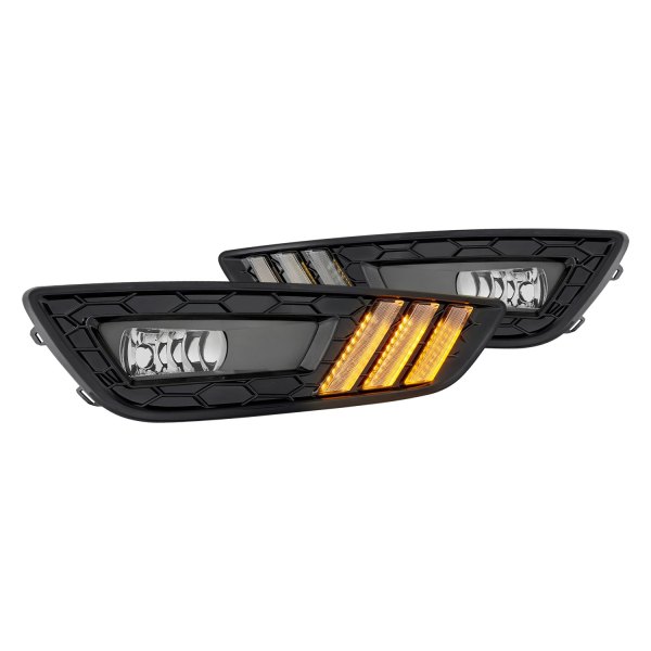 Lumen® - Fog Lights with Switchback LED DRL, Ford Focus