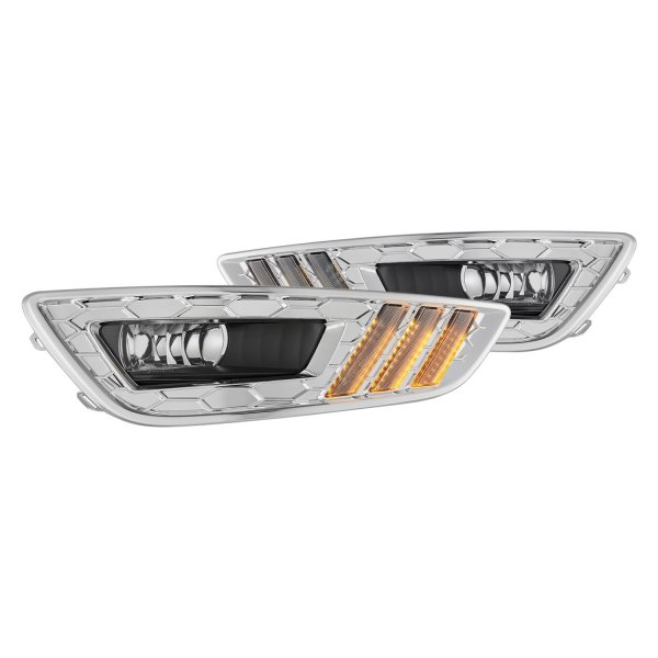 Lumen® - Fog Lights with Switchback LED DRL, Ford Focus