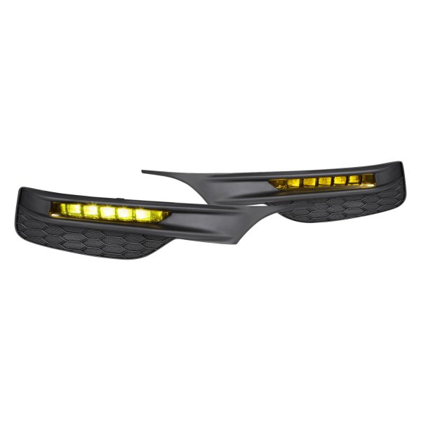 Lumen® - Yellow Projector LED Fog Lights, Honda Accord