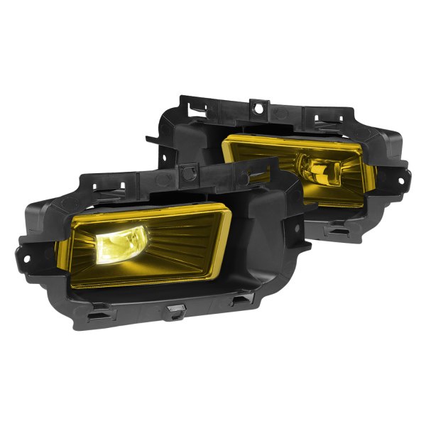 Lumen® - Yellow Projector LED Fog Lights, Chevy Silverado