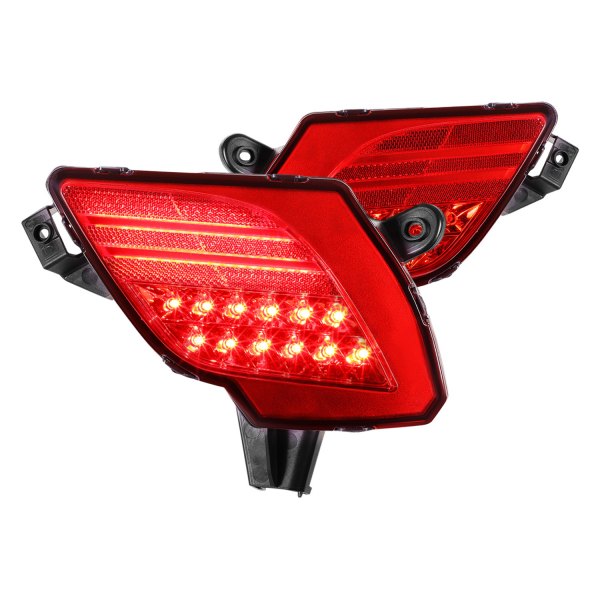 Lumen® - Red LED Rear Fog Lights with Running and Brake Light Function, Mazda CX-5