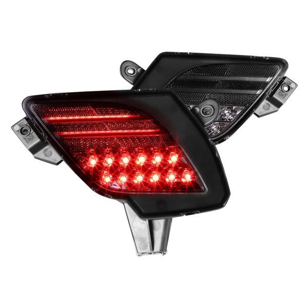 Lumen® - Smoke LED Rear Fog Lights with Running and Brake Light Function, Mazda CX-5
