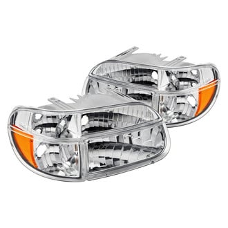 Lumen® - Chrome Euro Headlights with Corner Lights