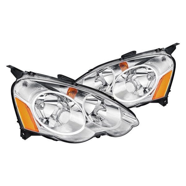 Lumen® - Chrome Euro Headlights, Acura RSX