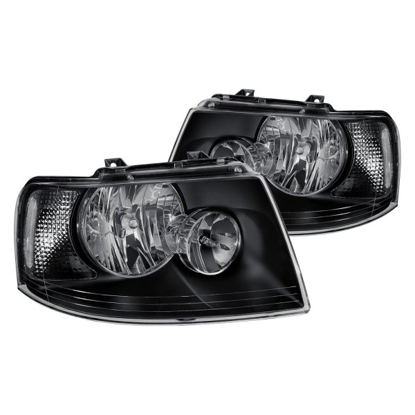 Lumen® - Black Factory Style Headlights, Ford Expedition
