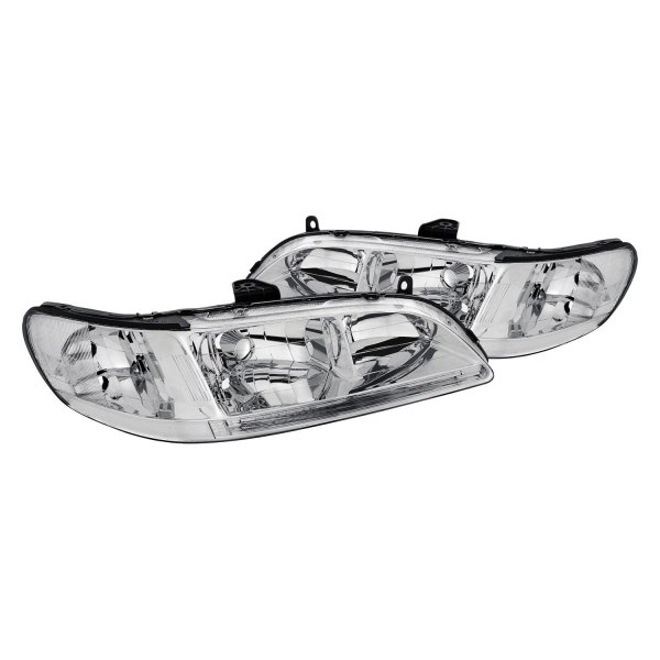 Lumen® - Chrome Euro Headlights, Honda Accord