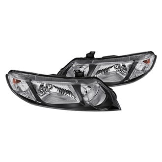 Lumen® - Black/Chrome Euro Headlights