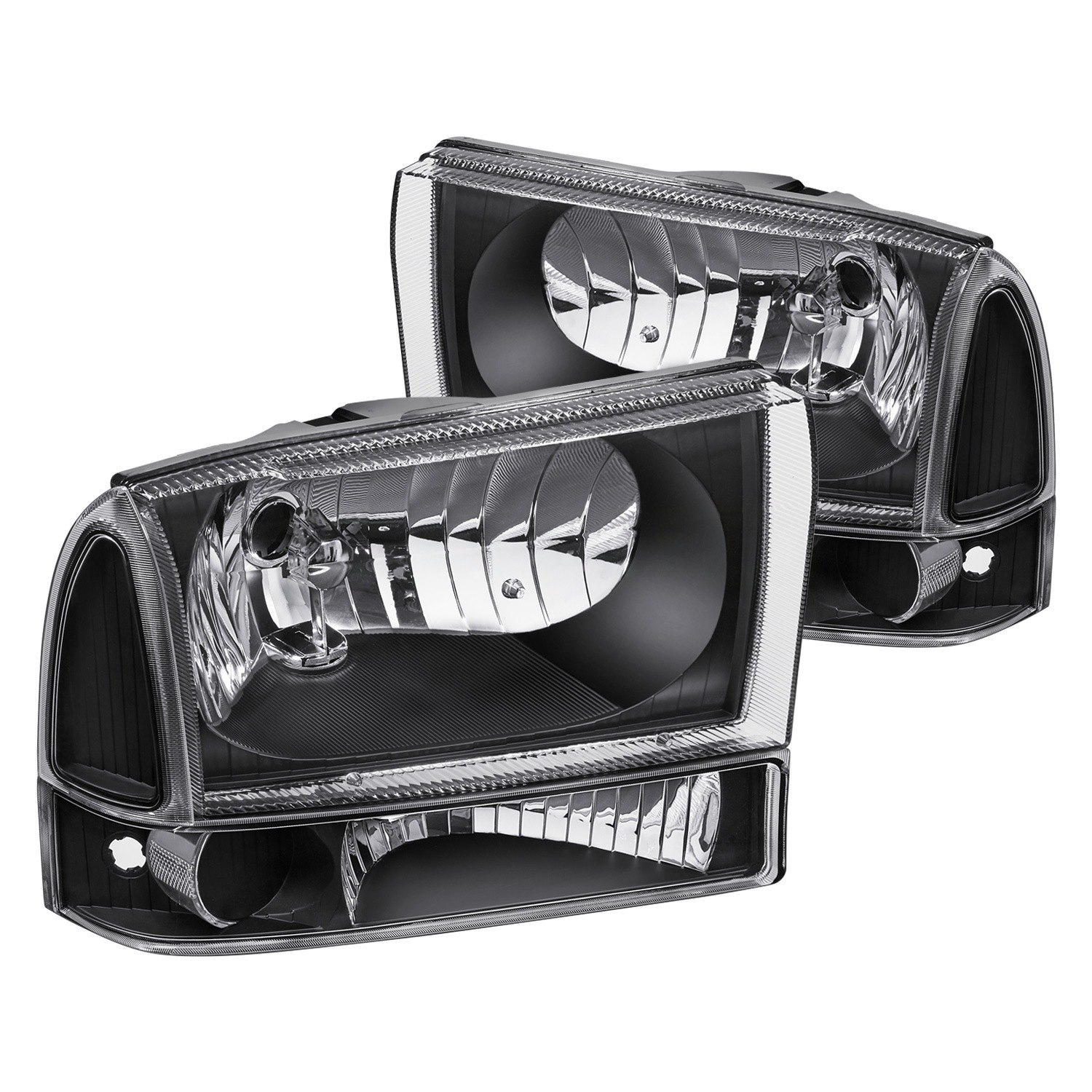 Headlight Set Headlight &amp; Park Light Set For 1999 2004 Ford F 250/F 350/F 450 Super Duty &amp; Excursion 1996 F250 Headlights