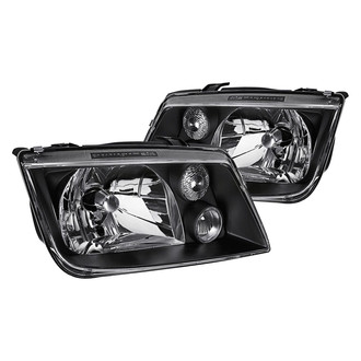 Lumen® - Black/Chrome Euro Headlights