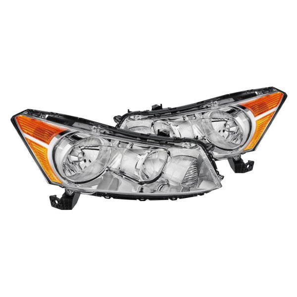 Lumen® - Chrome Euro Headlights, Honda Accord
