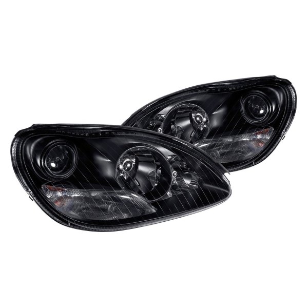 Lumen® - Black Projector Headlights, Mercedes S Class