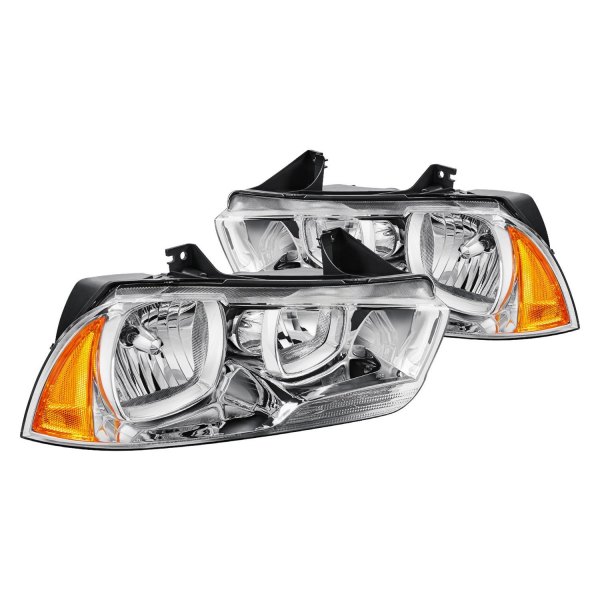 Lumen® - Chrome Euro Headlights, Dodge Charger