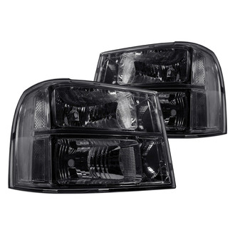 Lumen® - Chrome/Smoke Euro Headlights