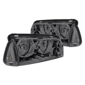 Lumen® - Chrome/Smoke Euro Headlights with Corner Lights