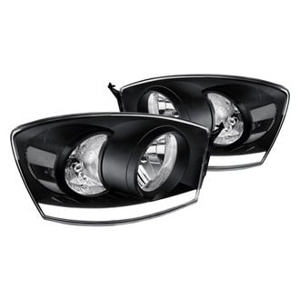 Lumen® - Black LED DRL Bar Headlights
