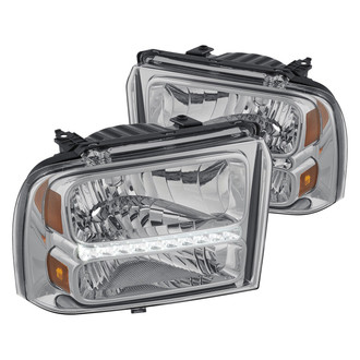 Lumen® - Chrome Euro Headlights with Parking LEDs