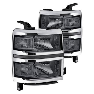 Lumen® - Chrome/Smoke Euro Headlights