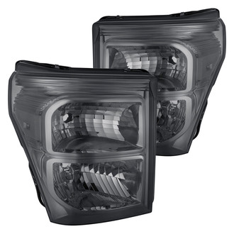 Lumen® - Chrome/Smoke Euro Headlights