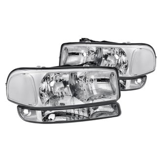 Lumen® - Chrome Euro Headlights with Bumper Lights
