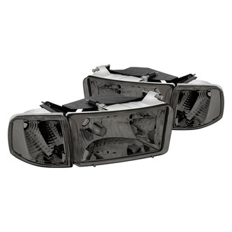 Lumen® - Chrome/Smoke Euro Headlights with Corner Lights