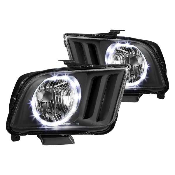 Lumen® - Black Halo Headlights, Ford Mustang
