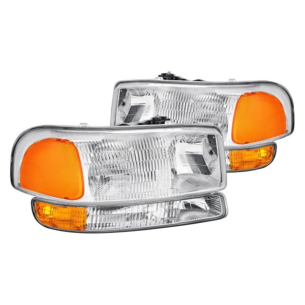 Lumen® - Chrome Factory Style Headlights with Bumper Lights