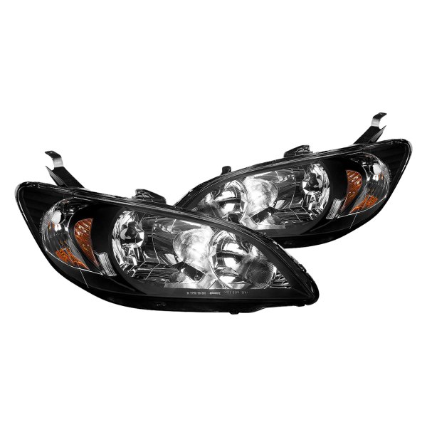 Lumen® - Black/Chrome Euro Headlights