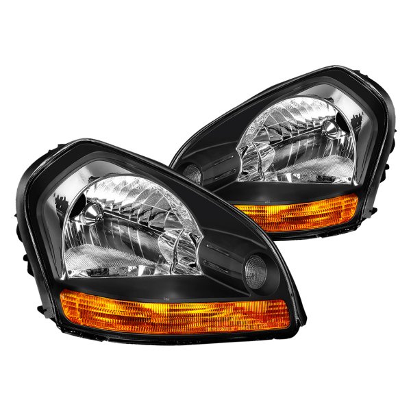 Lumen® - Black Euro Headlights, Hyundai Tucson