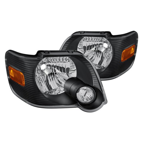 Lumen® - Black Euro Headlights, Ford Explorer
