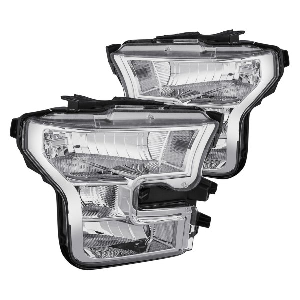Lumen® - Chrome Euro Headlights, Ford F-150