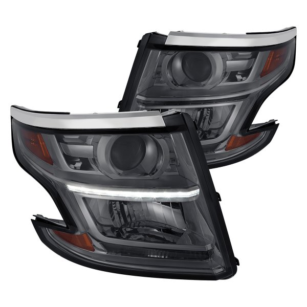 Lumen® - Chrome/Smoke Projector Headlights with LED DRL