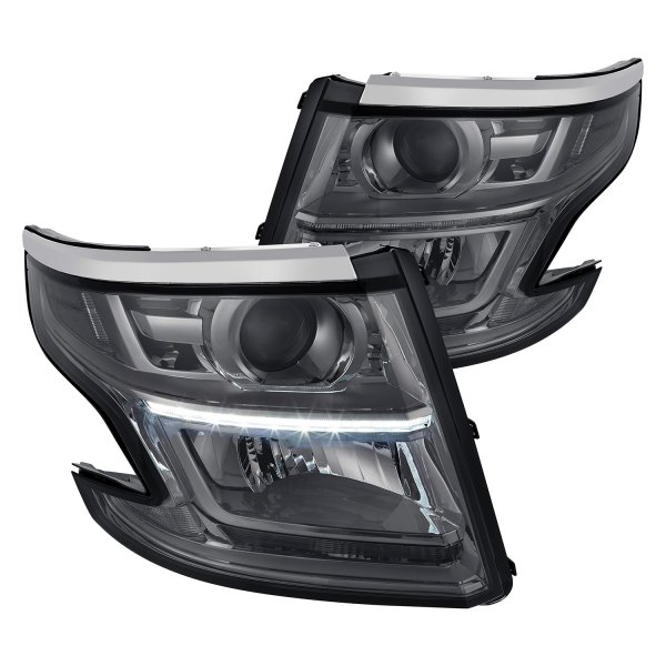 Lumen® - Chrome/Smoke Projector Headlights with LED DRL