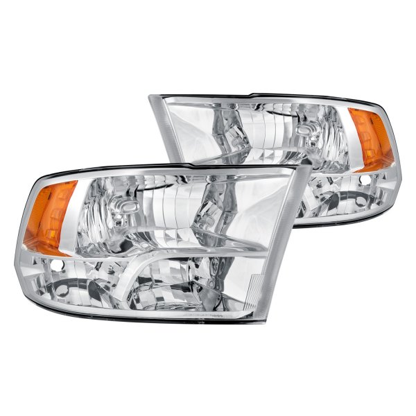 Lumen® - Chrome Euro Headlights, Dodge Ram