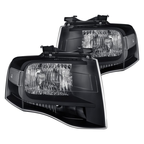 Lumen® - Black Factory Style Headlights, Ford Expedition