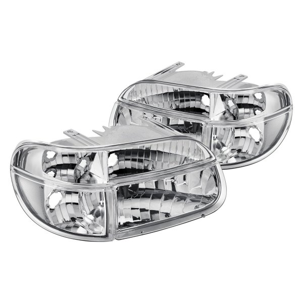 Lumen® - Chrome Euro Headlights, Ford Explorer
