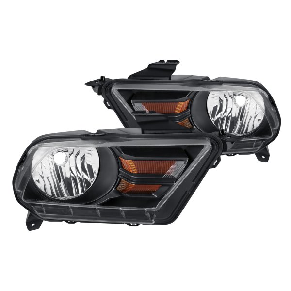 Lumen® - Black Factory Style Headlights, Ford Mustang