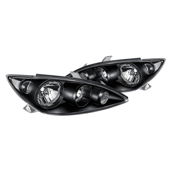 Lumen® - Black Factory Style Headlights, Toyota Camry
