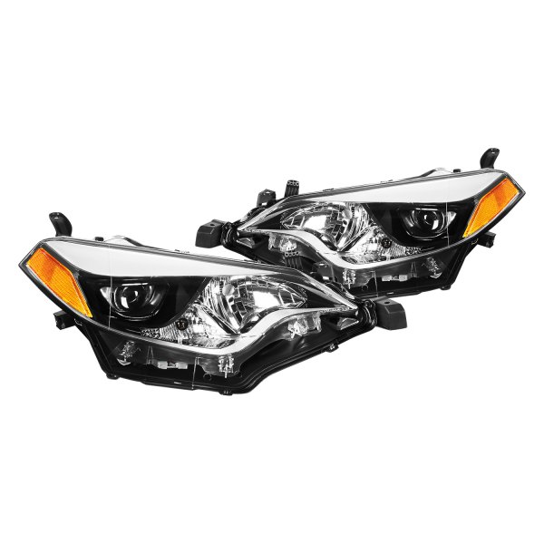 Lumen® - Chrome Factory Style Projector LED Headlights, Toyota Corolla