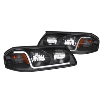 Lumen® - Black LED DRL Bar Headlights
