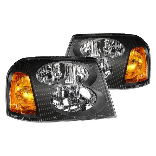 Lumen® - GMC Envoy / Envoy XL 2006 Black Factory Style Headlights