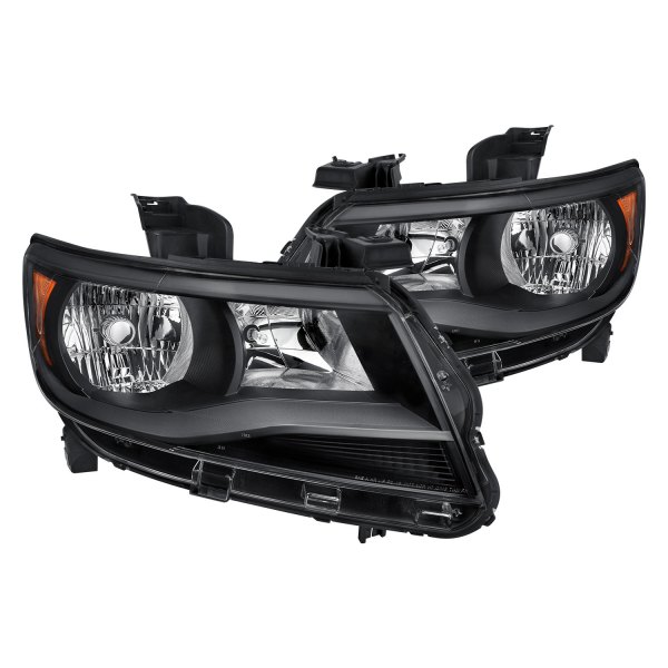 Lumen® - Black Factory Style Headlights, Chevy Colorado