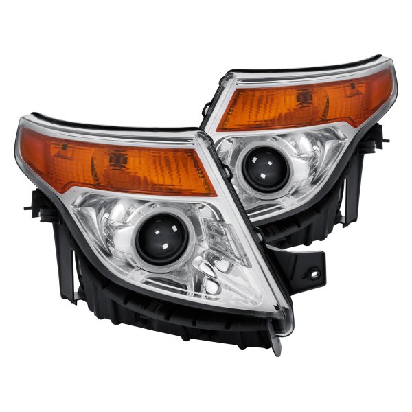 Lumen® - Chrome Factory Style Projector Headlights, Ford Explorer