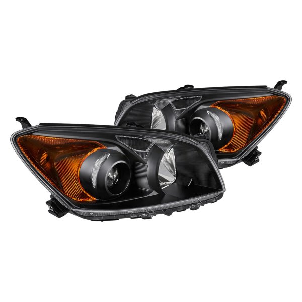 Lumen® - Black Projector Headlights, Toyota RAV4