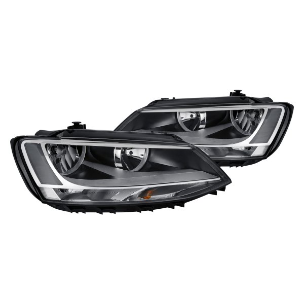 Lumen® - Chrome Factory Style Headlights, Volkswagen Jetta