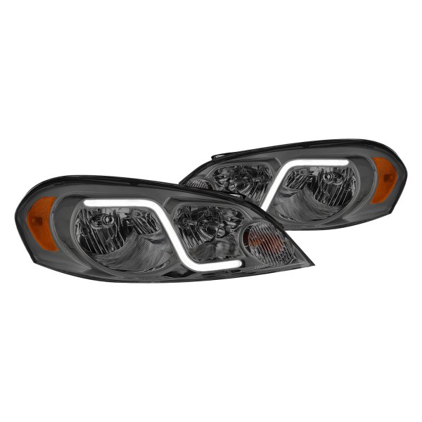 Lumen® - Chrome/Smoke LED DRL Bar Headlights