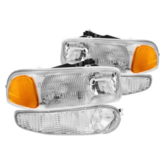 Lumen® - Chrome Factory Style Headlights with Turn Signal/Parking Lights