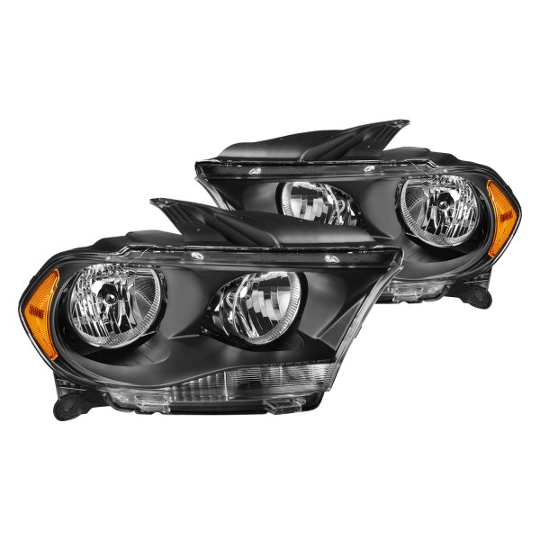 Lumen® - Black Factory Style Headlights, Dodge Durango