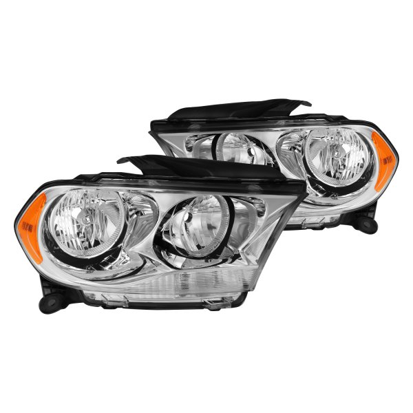 Lumen® - Chrome Factory Style Headlights, Dodge Durango